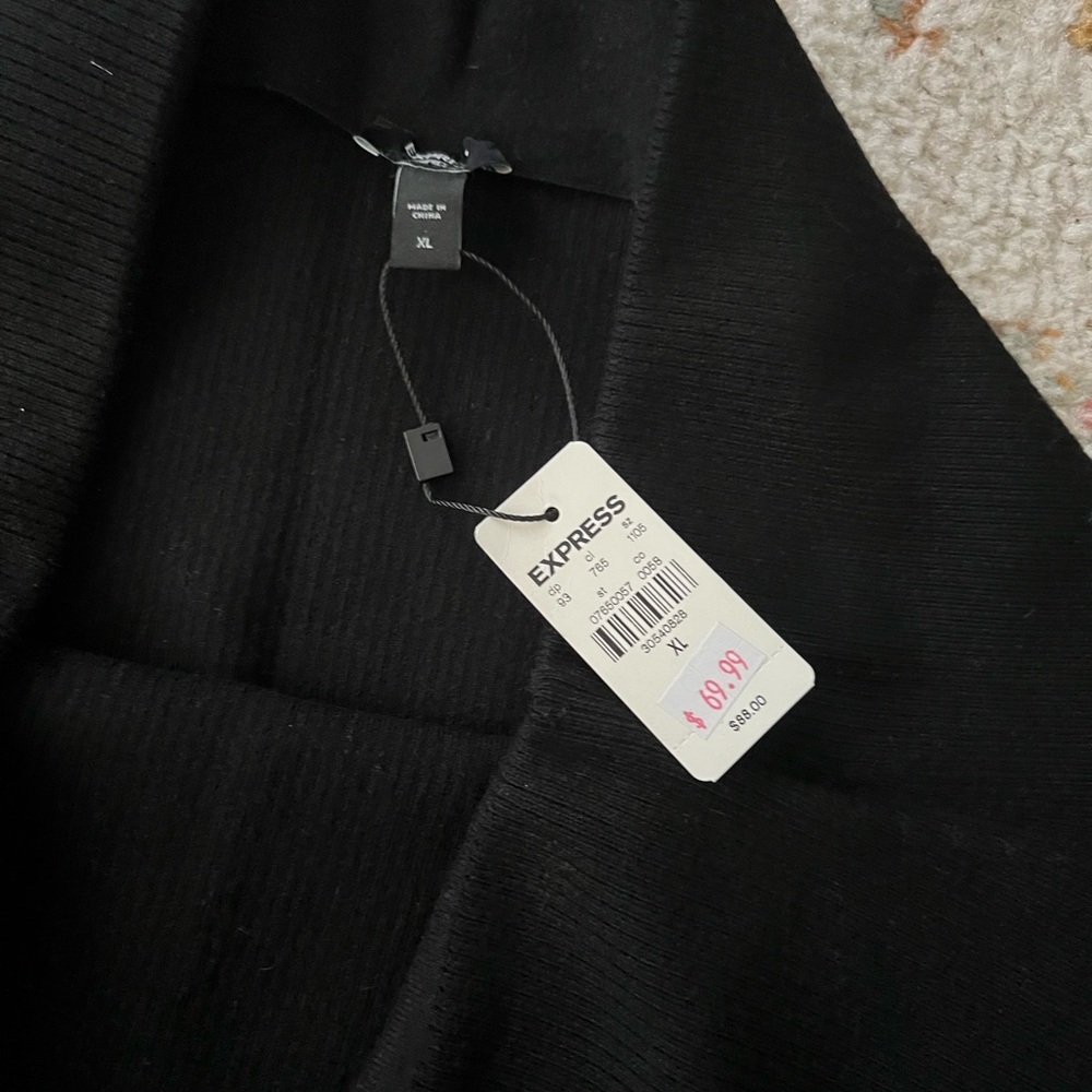 Express black skirt with lace trim